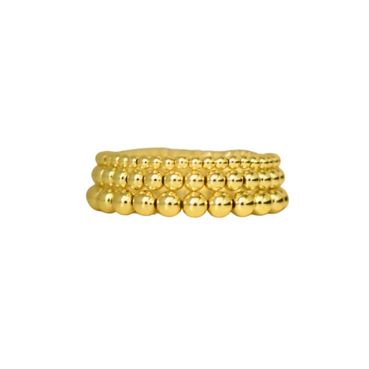 Coco's Beads and Co - Wholesale Beaded Bracelet - The Goldies Stack