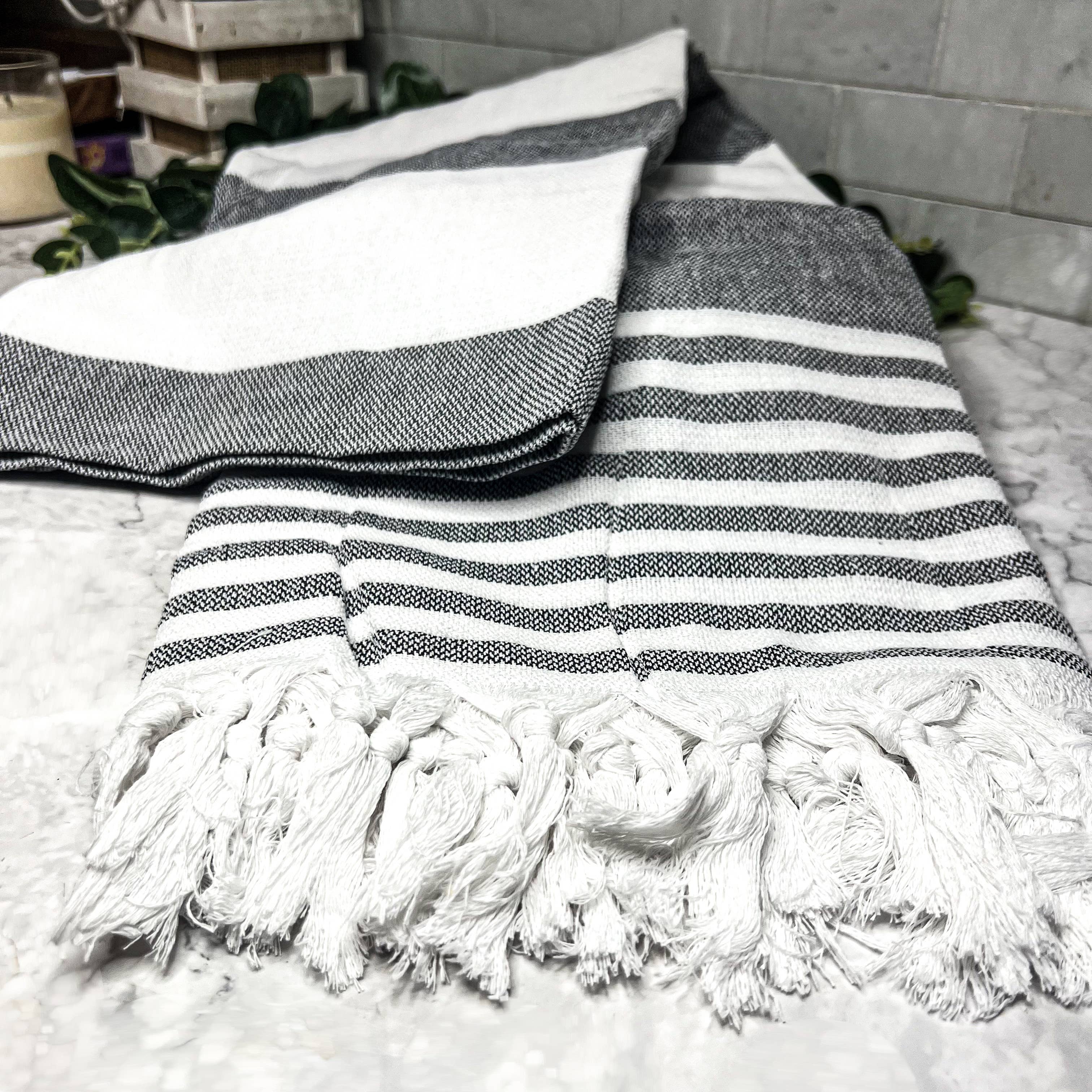 Gia Roma - Vente Serviettes de bain - Serviettes turques Grandes serviettes 100% coton | 40 x 70 « | 200 g/m²95