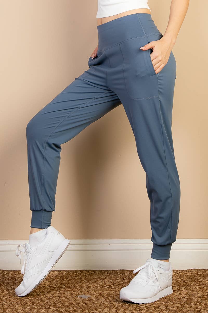 CAPELLA APPAREL - Wholesale Athletic Sweatpants/Joggers - Women's - High Waisted Wide Waistband Joggers6