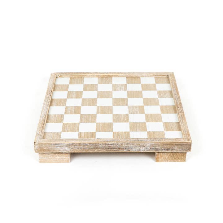 Adams & Co. - Wholesale Board Game - 11768 - 12x12x2 wood checker board set, w/storage GAMES