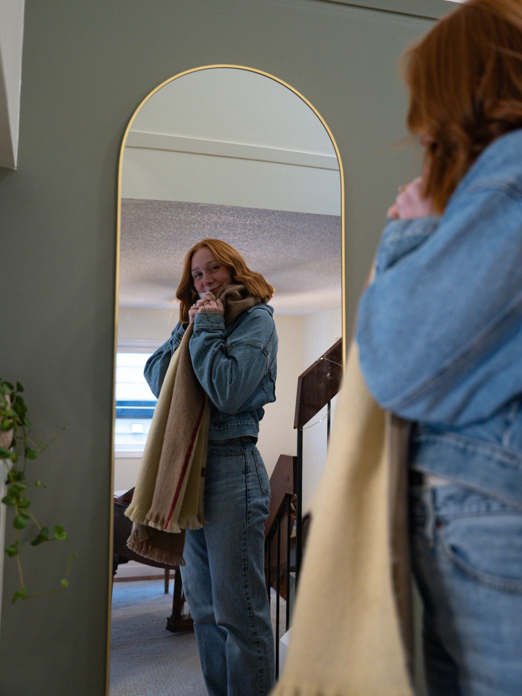 Meraki Movement - Wholesale Scarf - Unisex - Crimson Sand Fusion Alpaca Blanket Scarf6