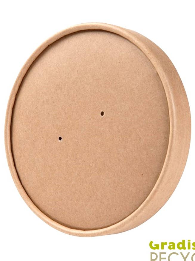 Cardboard Lid+PE Ø18 Cm -Pack of 50 pieces for wholesale by Gradisco
