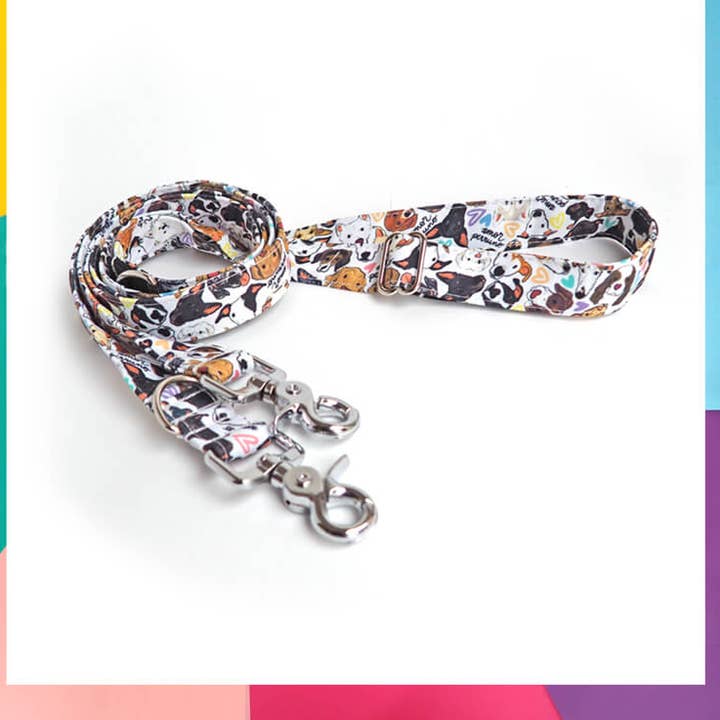 Multi-position koppel med hundmotiv för wholesale av El galgo azul