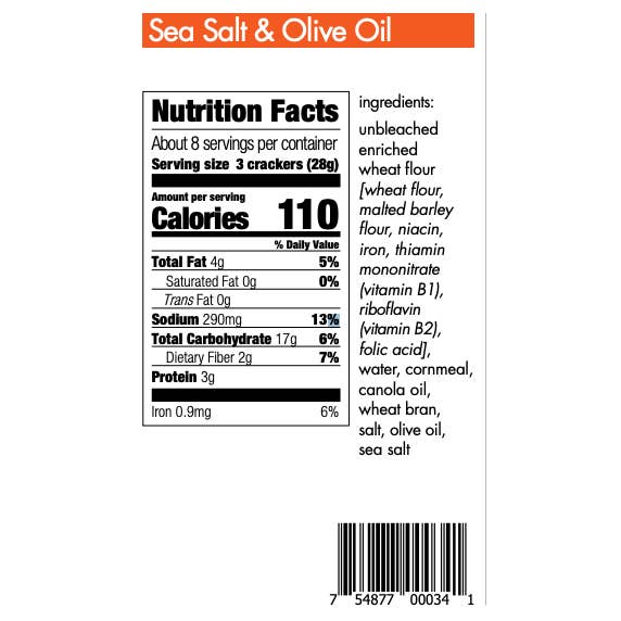 Z crackers - Wholesale Crackers - Sea Salt + Olive Oil Handmade Artisan Cracker7