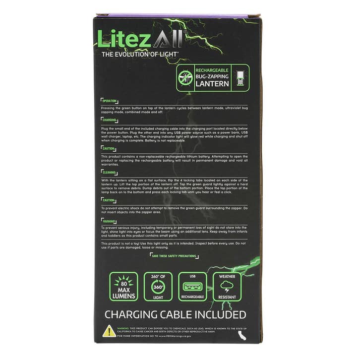 LitezAll - Wholesale Lantern - LitezAll Rechargeable Bug Zapping Lantern43
