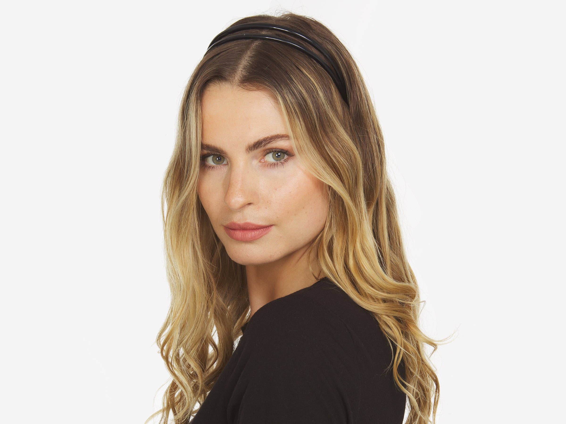 Allure Style Accessories - Wholesale Fashion Headband - Women's - Allure Double Row Headband- 3 Pack3