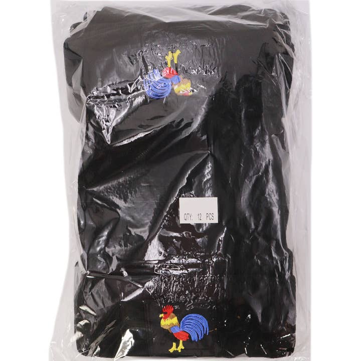 Rooster Classic Black Acrylic Cuffed Beanie for wholesale on Faire6