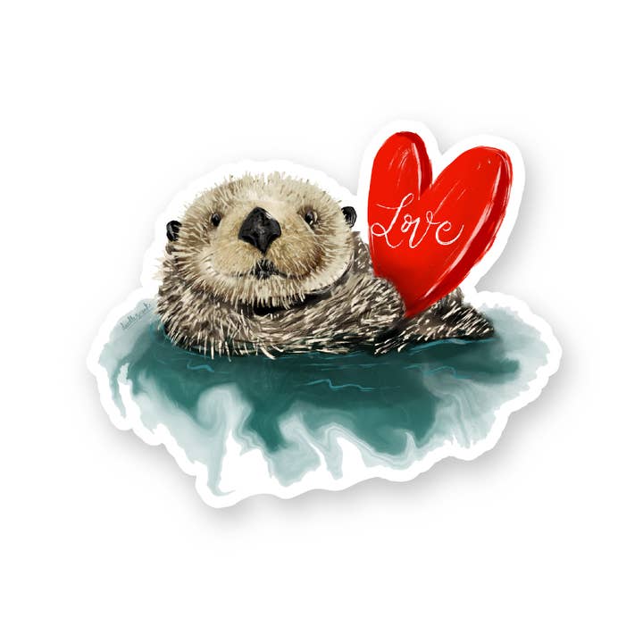 doodles.ink. - Wholesale Sticker - Sea Otter Sticker