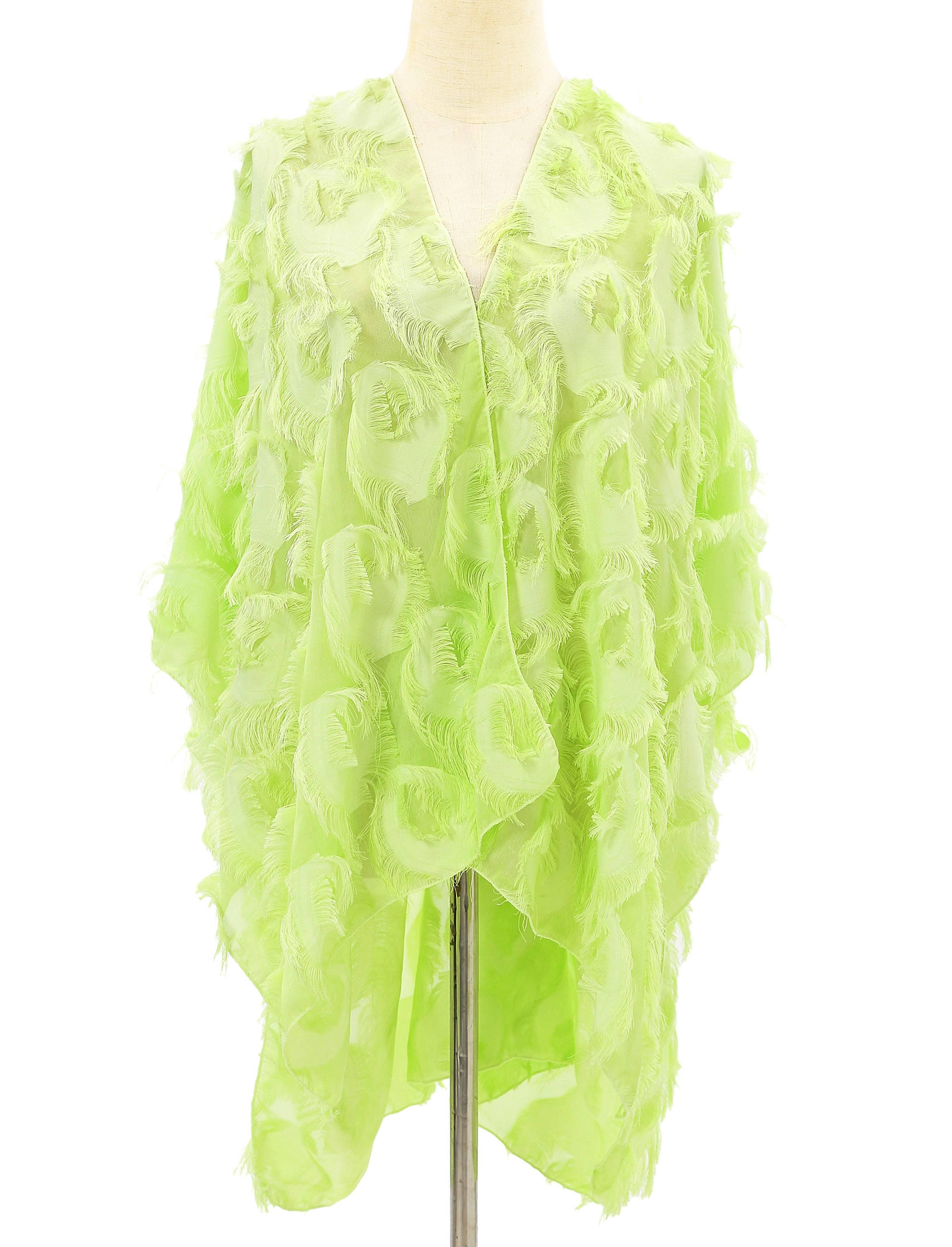 JC Sunny Fashion - Wholesale Kimono - Women's - JC060283 Elegant 3D Feather Fringe Eyelash Kimono/Cover-Up9