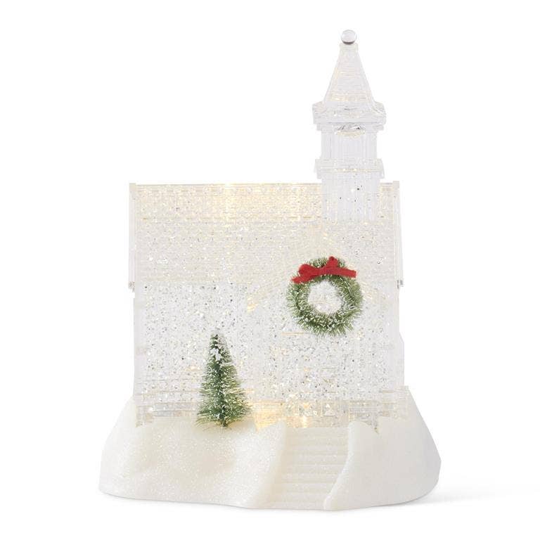 RC Home Decor – Engroshandel Snekugle - Børn og baby – 31,12 cm Kardinal Vandspinnende LED Sneglobe – Oplyst Juledekoration med Timer1