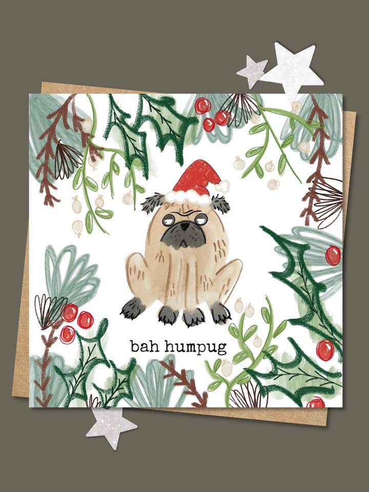 Bah Humpug Julekort for engroshandel hos Pen and Gwyn