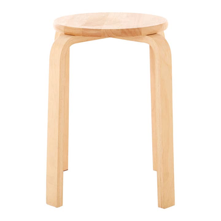 Tropical Hevea Wood Stacking Stool for wholesale by Interiors by Premier