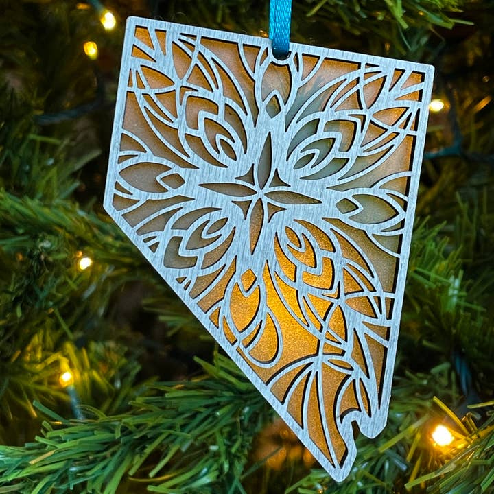 Nevada Laser Cut Mandala Ornament for wholesale by Hollow Hill Creative