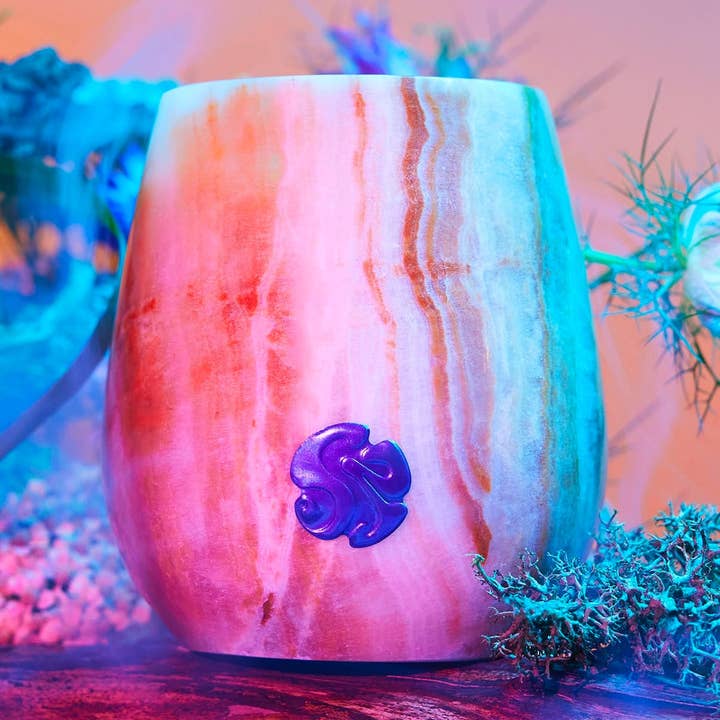 Organic Beeswax Massage + Bath Oil Candle 225g for wholesale by Sacred + Wild