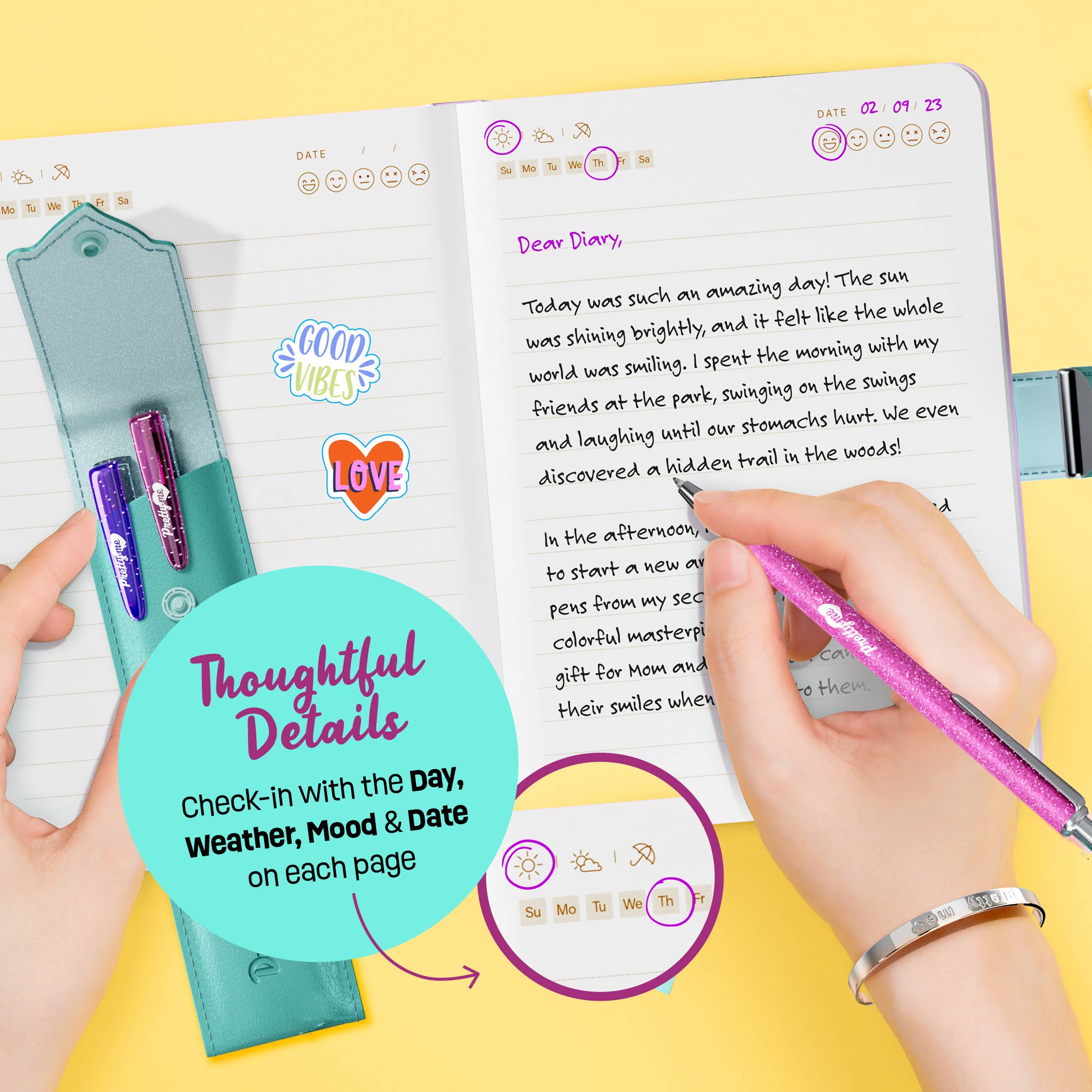 Dan&Darci – wholesale Journal/diary – Child – Secret Diary Set with Lock for Girls - Kids Locking Journal 2