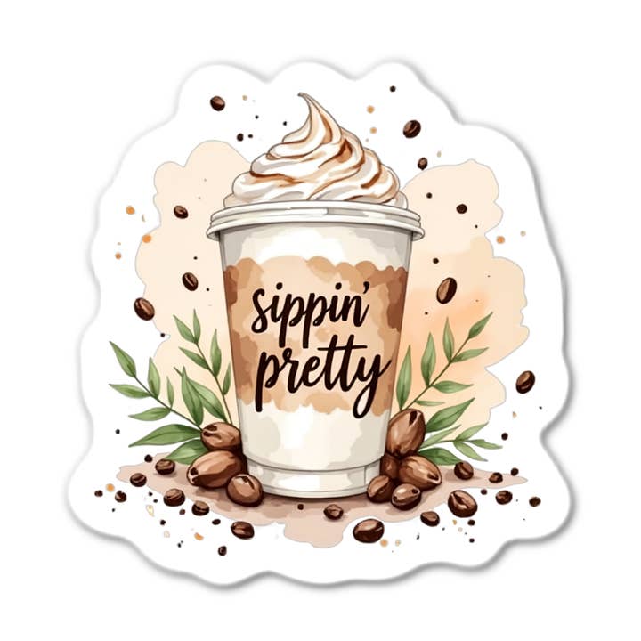 Stick-It Expressions - Wholesale Phone & Laptop Stickers - Sippin' Pretty0