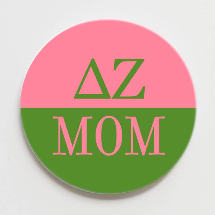 Delta Zeta Parent Button - 2.25 inch for wholesale by Good Vibez Collegiate