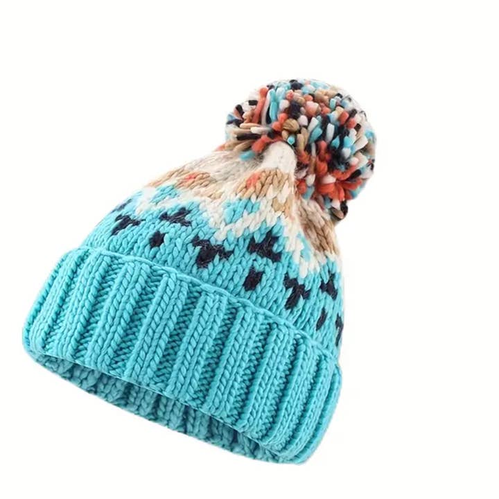 Gestrickte Mütze - Blau für den Großhandel von Tiny Sparrow Designs