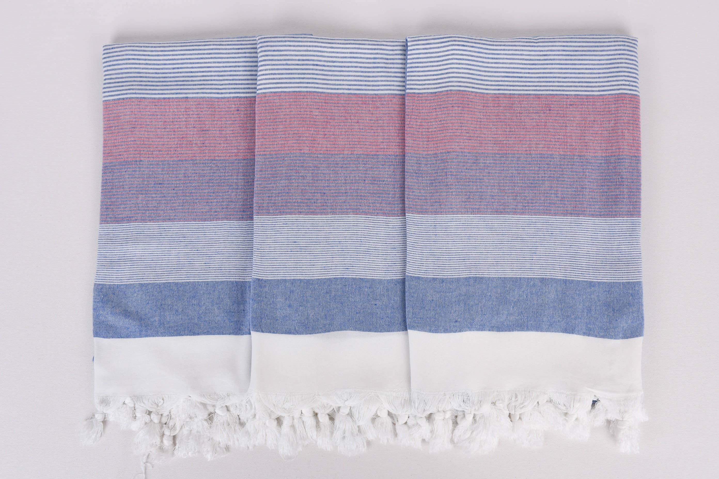 Organic Turkish Towels – wholesale Beach towel – Organic Cotton Towels, Navy Blue-Red Striped Peshtemal7