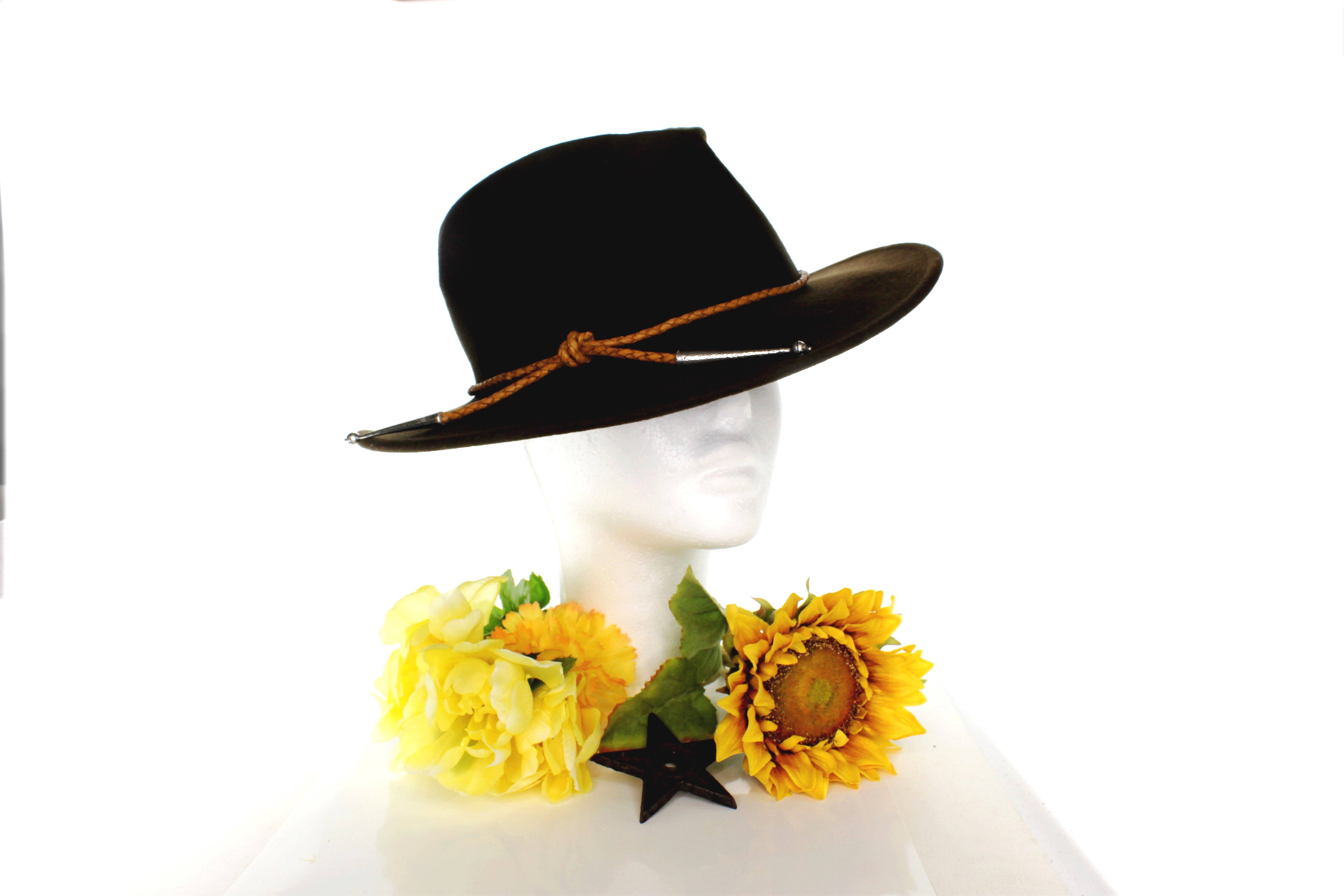 HHH Designs - Wholesale Hat Accessory - Women's - Braided Leather Hat Band, Black, White, Brown, each3