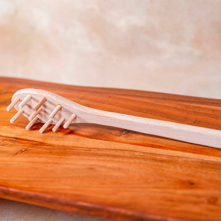 Italian Beechwood Spaghetti Fork for wholesale by Verve Culture