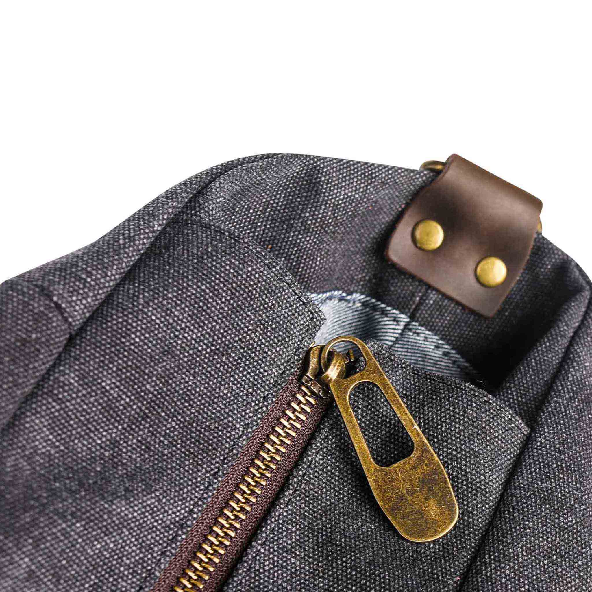 ZEDE PARIS - Wholesale Weekender Bag - Women's - SAINT-LAZARE - Weekend travel sports bag in canvas and leather62