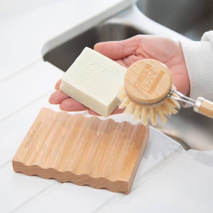 Green Island - Wholesale Bath Soap Dish - Beechwood Soap Dish