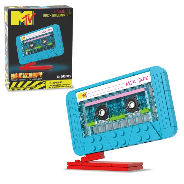 MTV Cassette Tape Brick Building Set for wholesale by Brickcraft