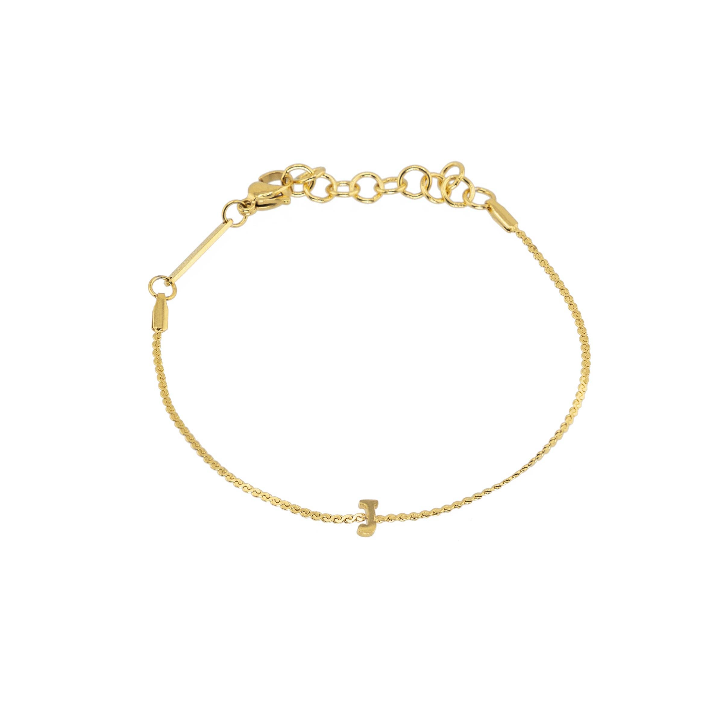 Brenda Grands Jewelry – Großhandel Armband mit Charms/Anhängern – Wasserdichtes zierliches Gold-Initialen-Armband25