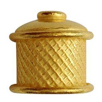 CG-213 18K gouden overlay eindkap voor wholesale door Bali Designs