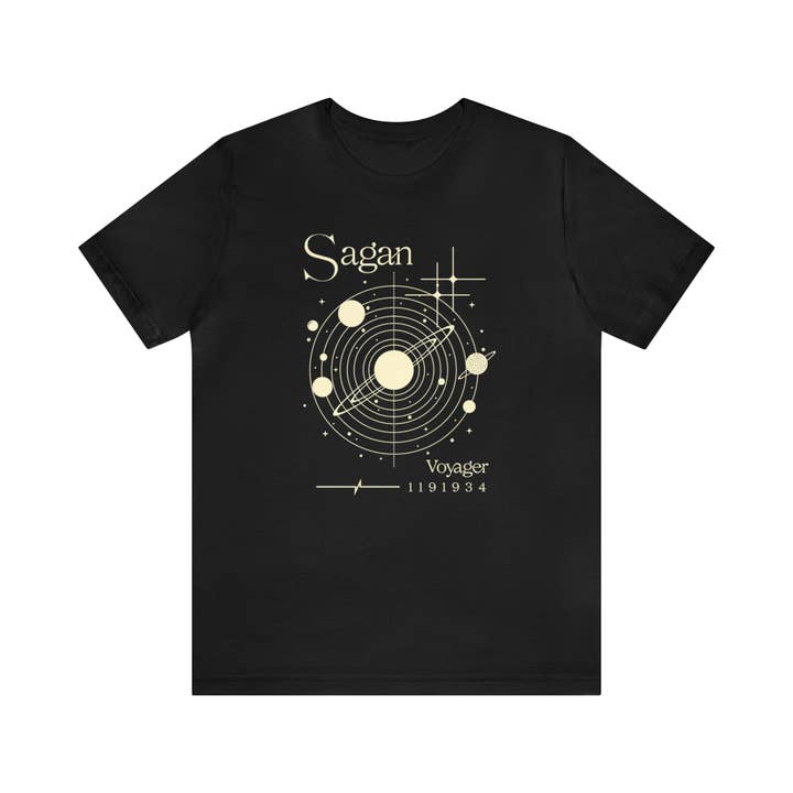 Science & Snark - Wholesale Screen Printed T-Shirt - Women's - Carl Sagan Voyager Shirt
