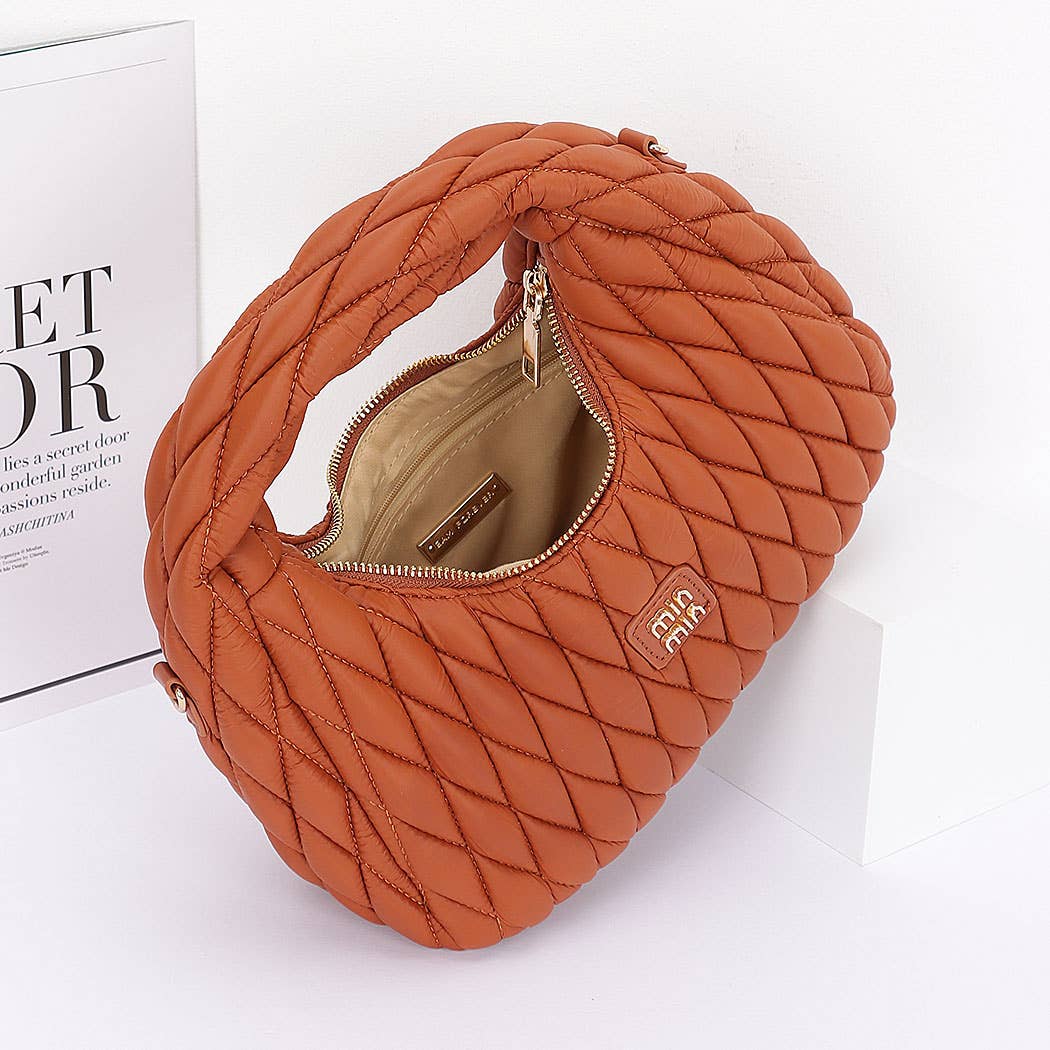 3AM BY H&D ACCESSORIES - Vendita all'ingrosso Pochette - Donna -  Borsa Hobo in pelle sintetica trapuntata6