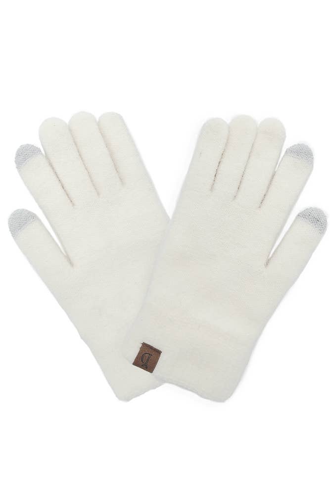 Hana - Wholesale Gloves - Women's - Solid Knit Touch Gloves1