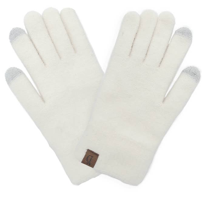 Hana - Wholesale Gloves - Women's - Solid Knit Touch Gloves1