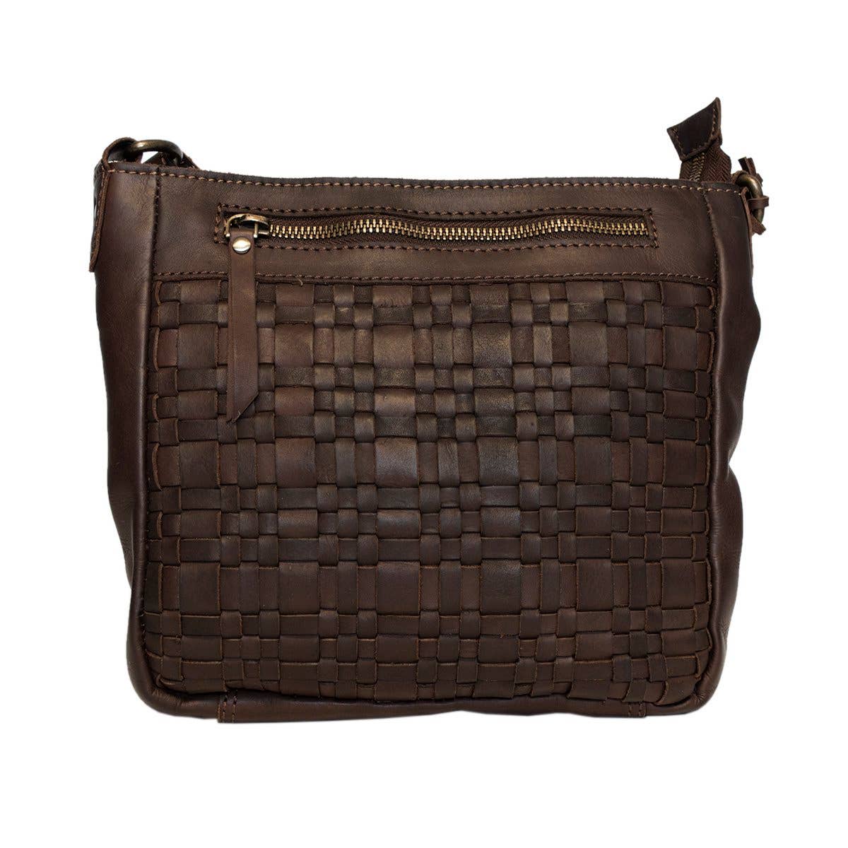 Arrigo - Wholesale Crossbody Bag - Women's - Arrigo Braided Leather Crossbody Shoulder Bag - 4 Colours21