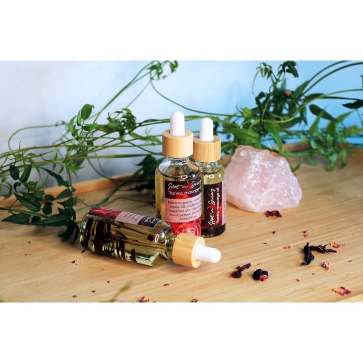 Ayamani Naturals - Venta al por mayor Aceite/gel de masaje - Aceite de Masaje Tántrico Picante y Caliente con Aceites Esenciales5