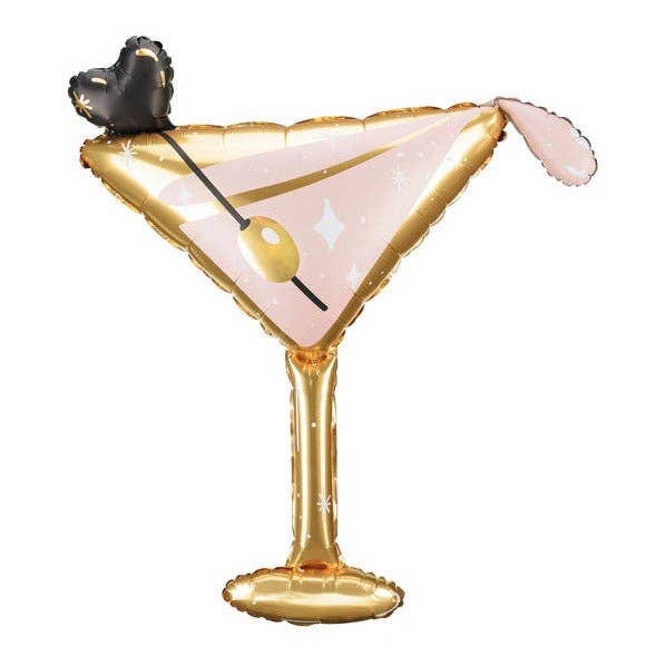 THE BALLOON HUB - Vente Ballon - Ballon en aluminium en forme de verre à martini 50 po.0