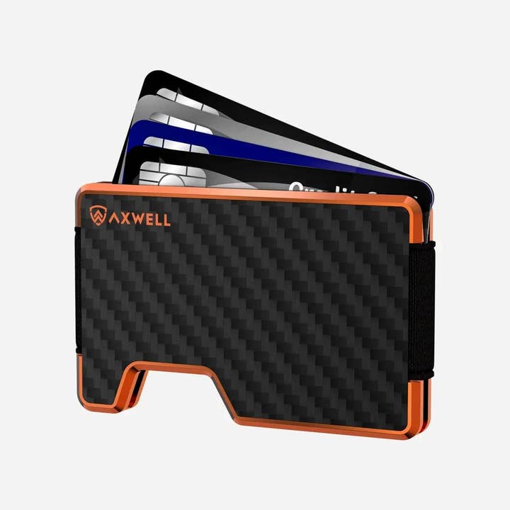 AXWELL - Wholesale Wallet - Men's - Axwell Wallet - Blaze Orange Carbon Fiber3