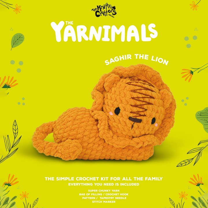 Yarnimals II Crochet Kit - Saghir The Lion for wholesale by Creative World of Crafts