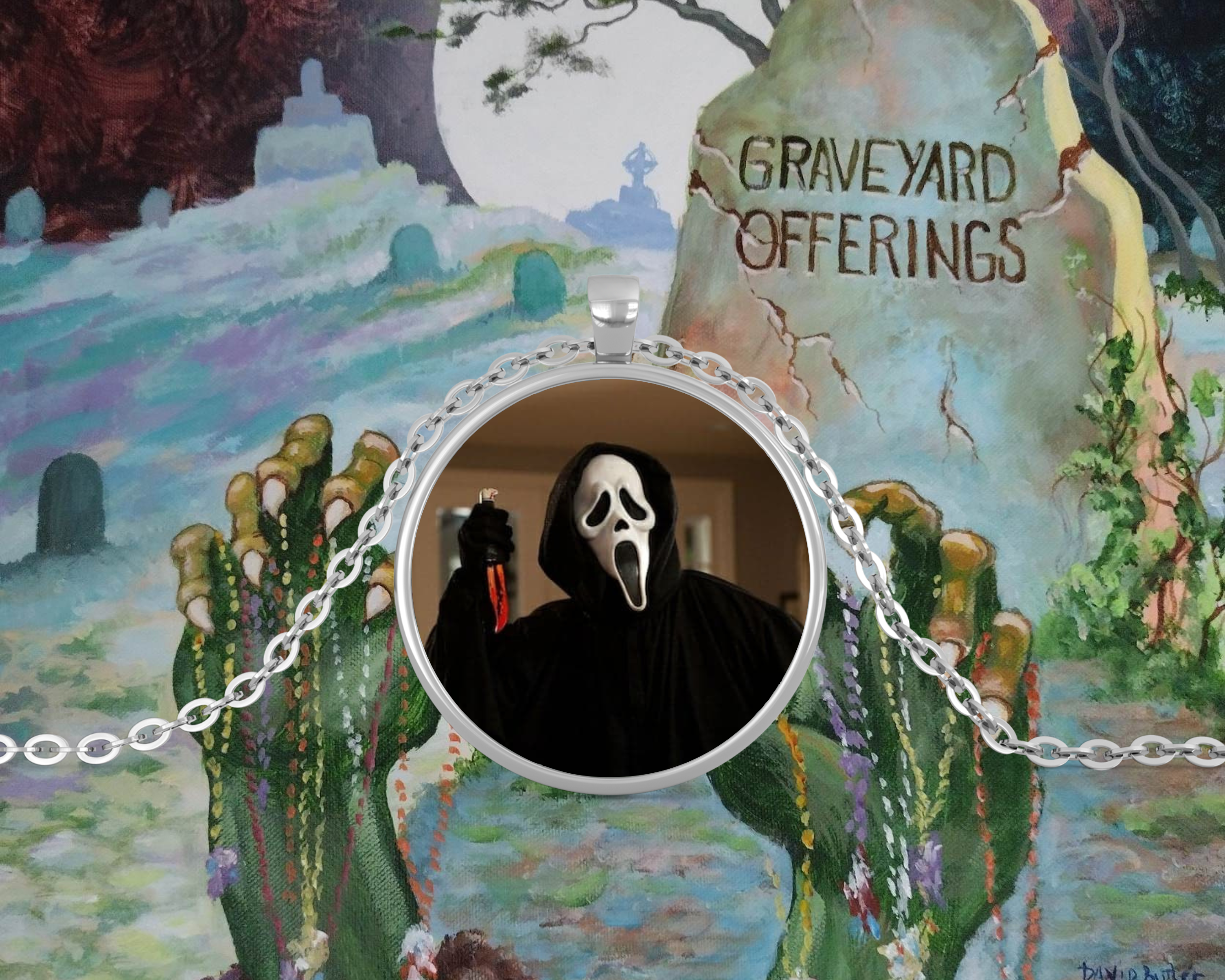 Graveyard Offerings - Vendita all'ingrosso Collana con ciondolo/pendaglio - Collana Ghostface0