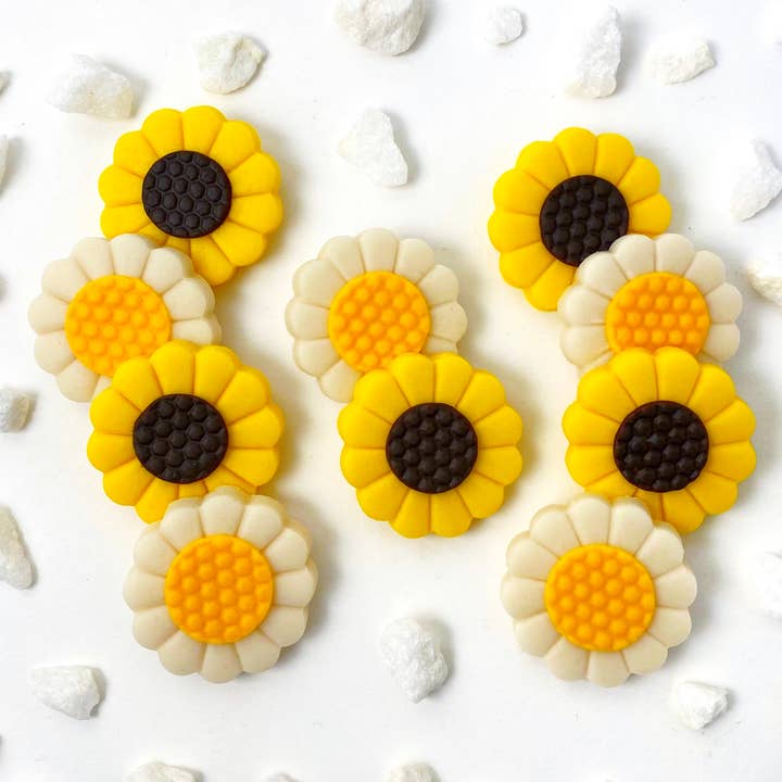 marzipops - Venta al por mayor Dulces con chocolate - Flores de Caramelo de Mazapán Gourmet > Margaritas y Girasoles