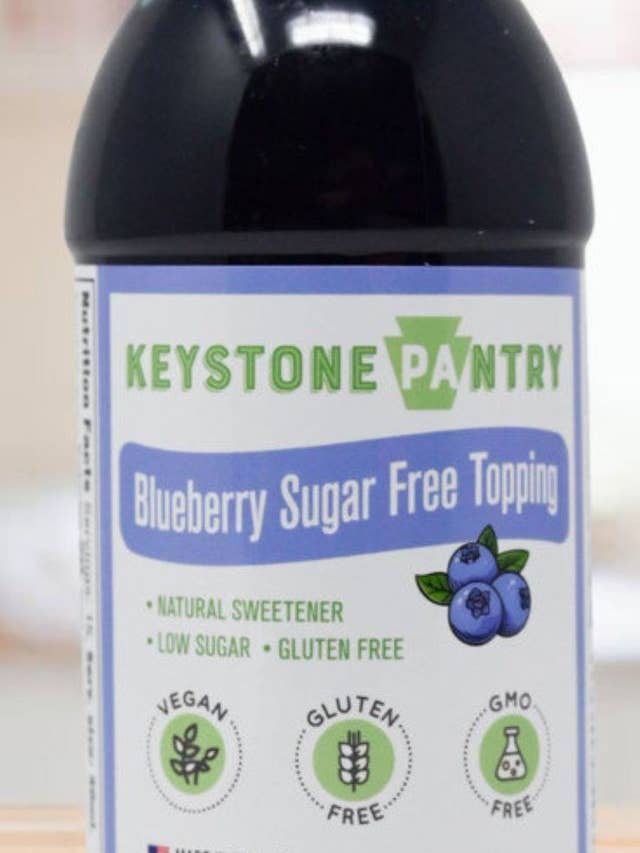 Blueberry Flavored Topping - 1 Pint (Sugar-Free W/ Allulose) for wholesale by Keystone Pantry