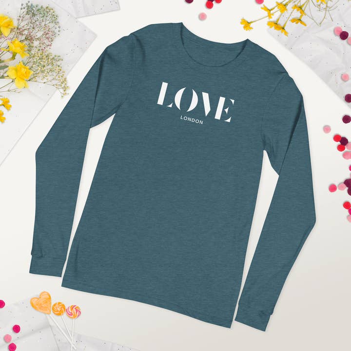 Jolly & Goode - Wholesale Screen Printed T-Shirt - Women's - Love London Long Sleeve Shirt10