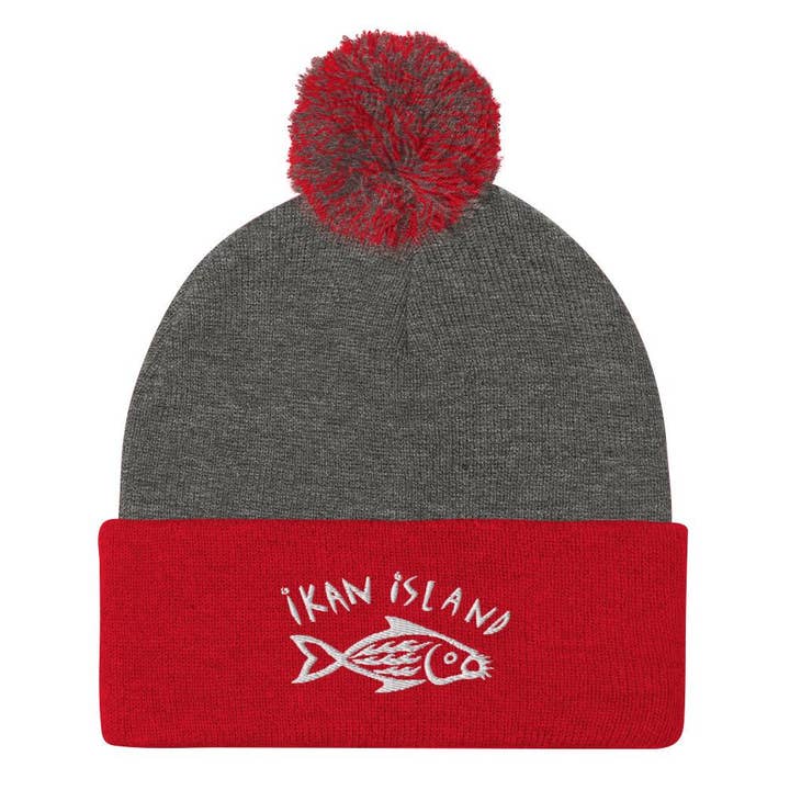 Bonnet à pompon avec logo Ikan pour la vente par Ikan Island