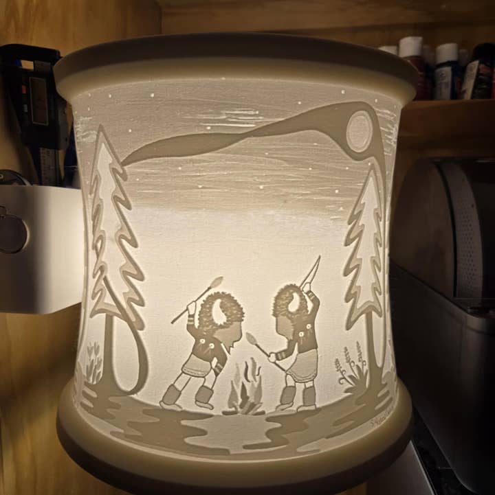 10 Buffalos Art - Wholesale Lamp Shade - 3D Printed Lamp Shades with Original Art - Lamp Shade ONLY 0