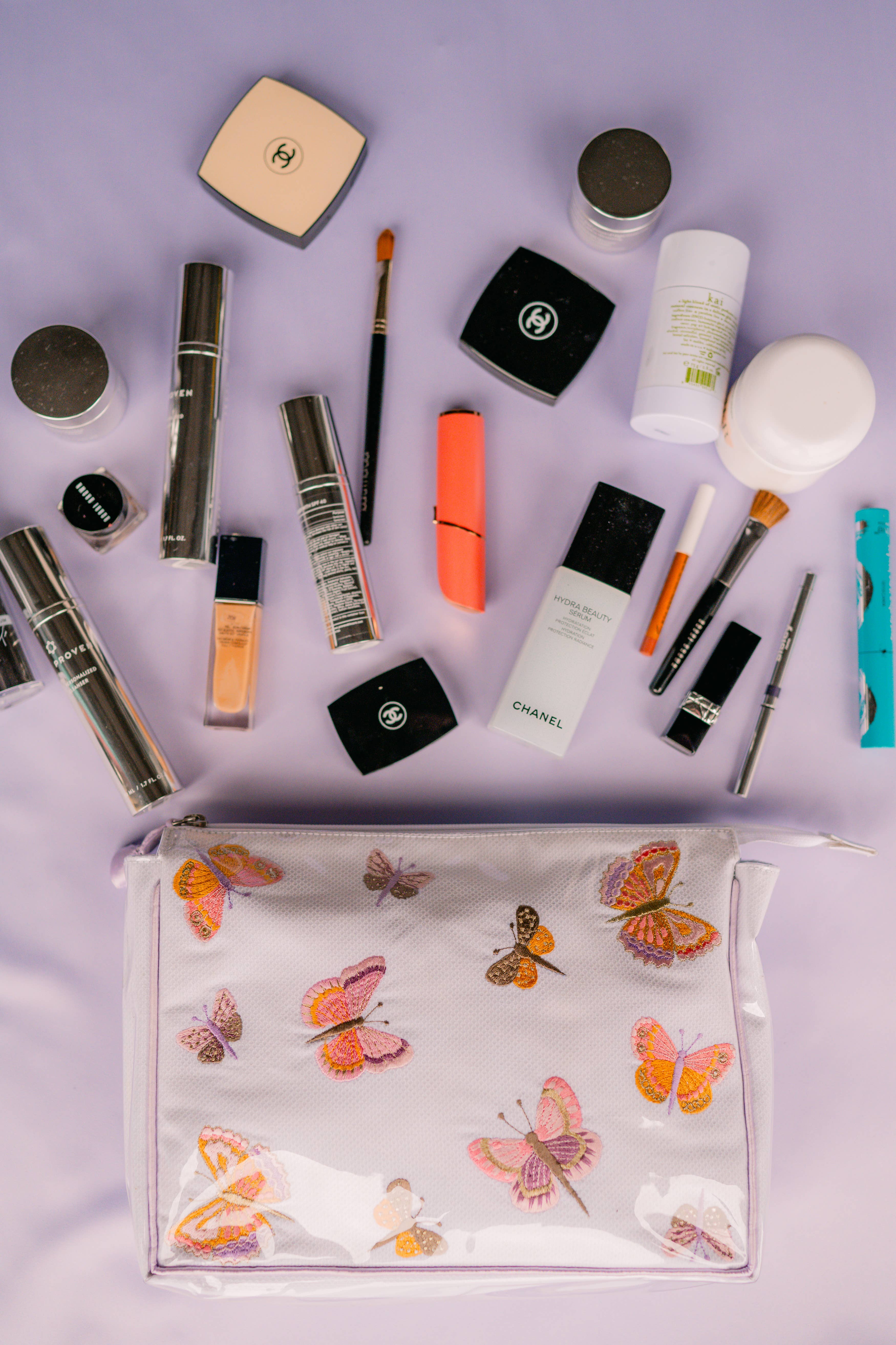 Lenora - Wholesale Makeup/Cosmetic Bag - Butterfly Large Make Up Bag3