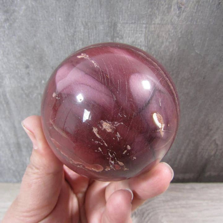 Keystone Crystals - Wholesale Spiritual Stone/Crystal - Large Mookaite Jasper Sphere for Display – Crystal Decor9