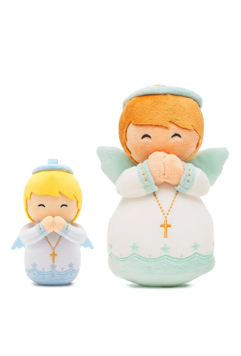 Little Drops of Water® - Wholesale Stuffed/Plush Toy - Kids & Baby - Guardian Angel Boys Catholic Mini Plush Doll 4.75" | Angel3
