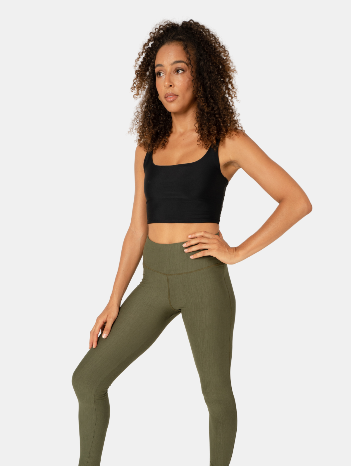 Hands To Hearts - Vente Legging de sport/d'intérieur – femme - Cool Tech Legging long Sauge5