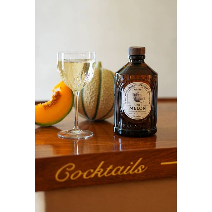 Bacanha USA - Wholesale Flavored Syrup - Raw Melon Syrup - Organic - 13.5 fl oz.
